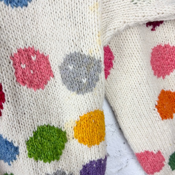 Vintage 90’s Amano Handknitted Ceramic Button Wool Sweater - Picture 7 of 7